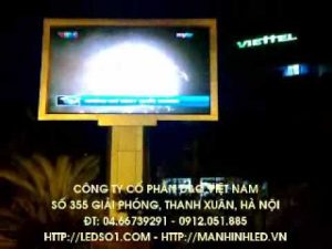 Thi công, lắp đặt màn hình tivi LED full color p14 ngoài trời giá rẻ