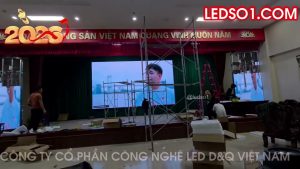 Thuế Cơ sở 1 Tỉnh Hà Tĩnh | D&Q trúng thầu và thi công màn hình LED P2.5 phòng Hội trường - Hội thảo