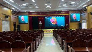 Thuế Cơ sở 2 Tỉnh Hà Tĩnh | D&Q trúng thầu và thi công màn hình LED P2.5 phòng Hội trường - Hội thảo