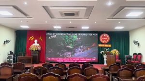 Thuế Cơ sở 5 Tỉnh Hà Tĩnh | D&Q trúng thầu và thi công màn hình LED P2.5 phòng Hội trường - Hội thảo