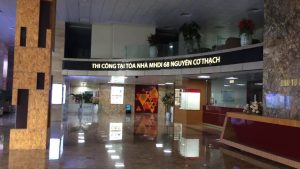 Tòa nhà Văn phòng MD Complex Mỹ Đình | DQ thi công dự án màn hình LED dạng cong hiển thị Video - ảnh