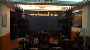 Tổng Công ty Xây dựng Lũng Lô | D&Q trúng thầu và lắp màn hình LED full color P3 phòng họp lớn