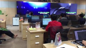 Trụ Sở Viễn Thông UNITEL- LÀO | DQ thi công gói thầu dự án màn hình ghép Samsung 55inch Chính hãng