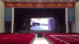 Trường Đại Học Hàng Hải - Hải Phòng | DQ trúng thầu và lắp màn hình led P5 tại Hội trường - Hội nghị