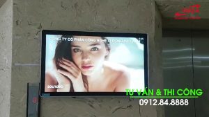 Trường Đại Học Y Hà Nội | DQ thi công dự án màn hình quảng cáo LCD treo tường tại Sảnh chờ thang máy