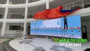 Trường Mầm Non Ánh Sao - Khu Đô Thị Pháp Vân | Thi Công Màn hình LED Ngoài trời P4 cho năm học mới.