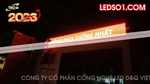Trường TH Cơ Sở Thống Nhất | D&Q thi công dự án thầu màn hình LED P4 ngoài trời hiển thị thông tin