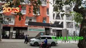 Trường THCS Giảng Võ 2 | D&Q thi công dự án thầu màn hình LED P5 ngoài trời hiển thị thông tin