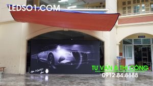 Trường THCS Trưng Trắc - Hà Nội | D&Q thi công dự án màn hình LED P4 tại Sảnh Chào cờ ngoài trời