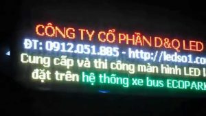Xe bus Ecopark | Thành phố Xanh Ecopark | D&Q thi công dự án 30 màn hình led hiện thị Tuyến Xe Bus